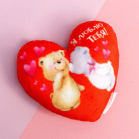 Магнит "Я люблю тебя" сердечко мягкий  арт.1184550