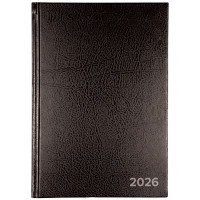 Ежедневник датированный 2026 "Attomex" A5 (140x210 мм) 336 стр, офсет 60 г/м², твердая обложка из бумвинила, тиснение фольгой, бордовый