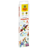 Акварель 6 цветов (Мульти-Пульти) Енот в сказке медовая без кисти (ст.48)