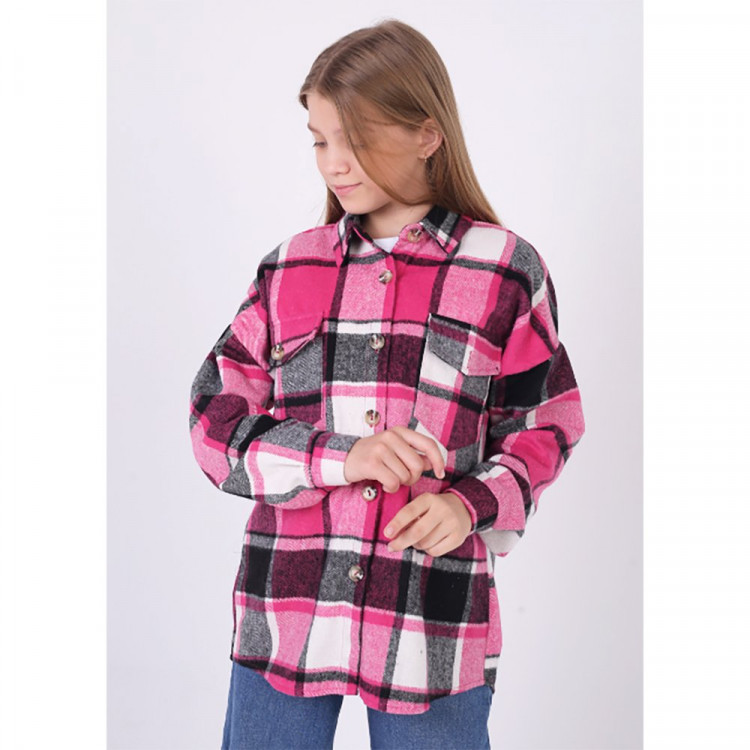 Рубашка для девочки (MULTIBREND) арт.387923 размер 34/134-42/158 цвет розовый