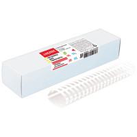 Пружины пластиковые 38мм 1уп/50шт (до 350листов) белые deVENTE арт.4125713