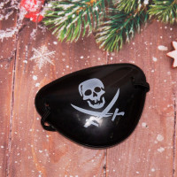 Аксессуар карнавальный "Повязка на глаз. Пират" цв.черный арт.770-0471