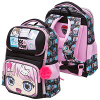Ранец для девочек школьный (deVENTE) Smart. Fancy Girl + брелок 37x28x14см арт.7030408