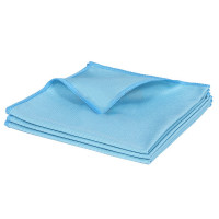 Салфетка для стекол и оптики микрофибра 30*30см 250г/м2 б/уп голубая арт.55-1318
