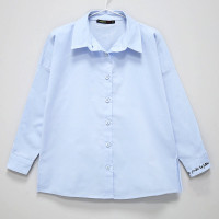 Блузка для девочки (BR) длинный рукав цвет голубой арт.60447 размерный ряд 32/128-44/164