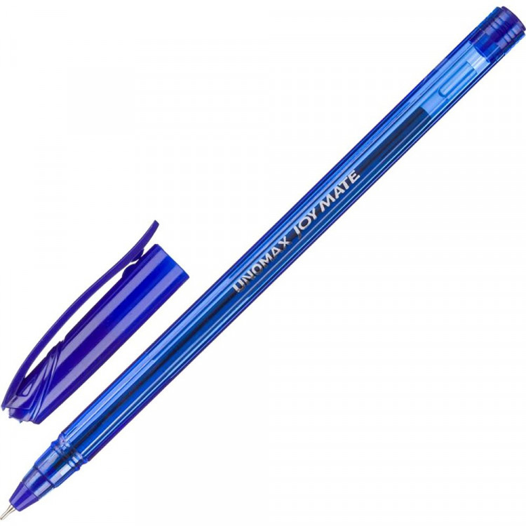 Ручка шариковый прозрачный корпус (Unomax) Joy Mate синий, 0,5мм, игла, масло арт.1511855 (Ст.)