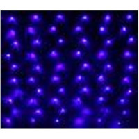 Гирлянда электрическая уличная сетка 2*3м 384LED цвет синий (светлый провод) 8режимов арт.183-0011