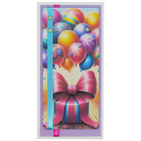 Открытка-конверт "Яркие шары с подарком" ручная работа арт.5КР-00995