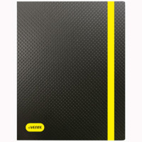 Папка на резинке А4 32мм пластик 0,5мм черн/жел deVENTE Monochrome арт.3070914