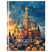 Бизнес-блокнот А5 твердая обложка 80 листов (BG) Россия глянцевая ламинация  арт ББ5т80_лг 64104