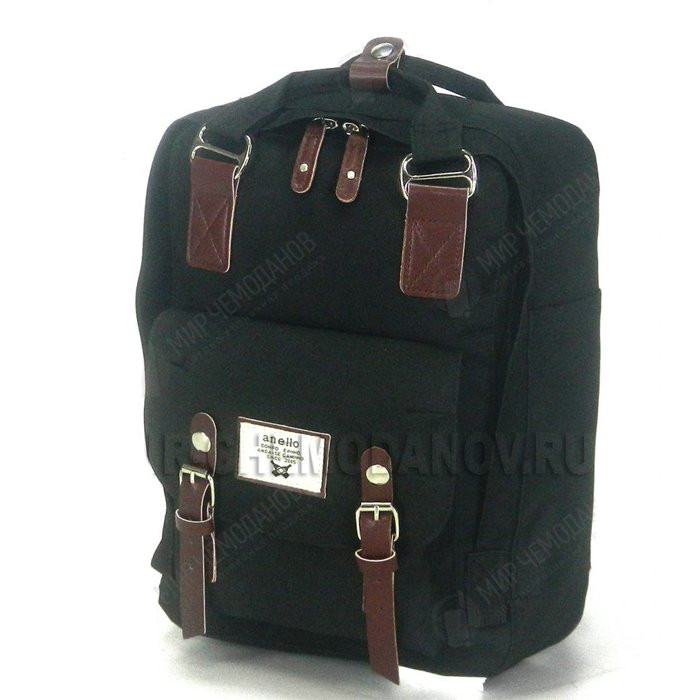 Рюкзак для мальчика (Anello) арт.AN-1212-01 Черный 34х26х14 см