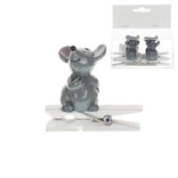 Украшение декор.прищепка "Мыши" 03см 04шт/наб. арт.741539