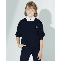 Джемпер-обманка для мальчика (Делорас) арт.G71475 размер 34/134-44/164 цвет синий/белый ворот