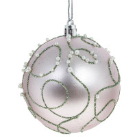 Шар пластик 08см "Серпантин" цв.серебро арт.792011