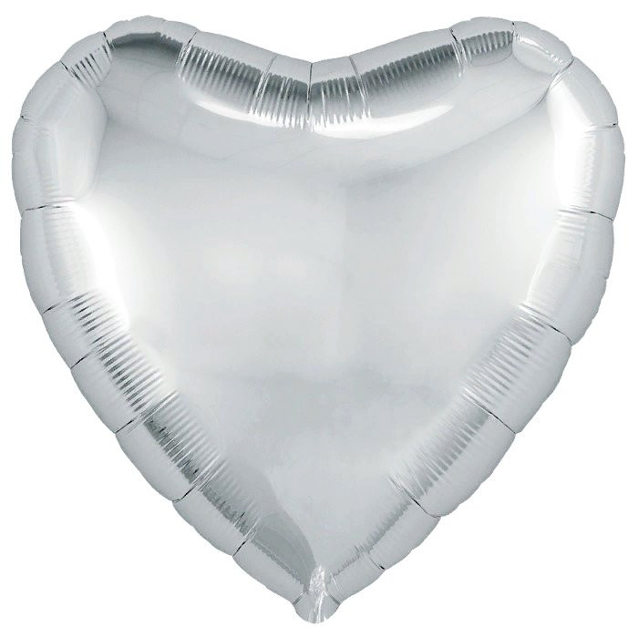 Шар фольгированный 46см Фигура "Сердце" арт.1204-0671