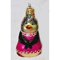 Украшение декоративное стекло 09см "Пигвиненок" арт.ФУП-447/17