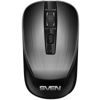 Мышь беспровод. SVEN RX-380W (2,4 GHz, 3+1кл.800-1600DPI,блист.) серый металлик