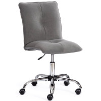 Кресло офисное Azura б/п флок, серый (137)