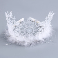 Корона "Снежинка" с пухом арт.1089305