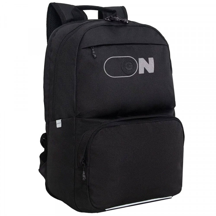 Рюкзак для мальчиков Grizzly арт.RU-639-3/1 черный 30х42,5х13,5 см