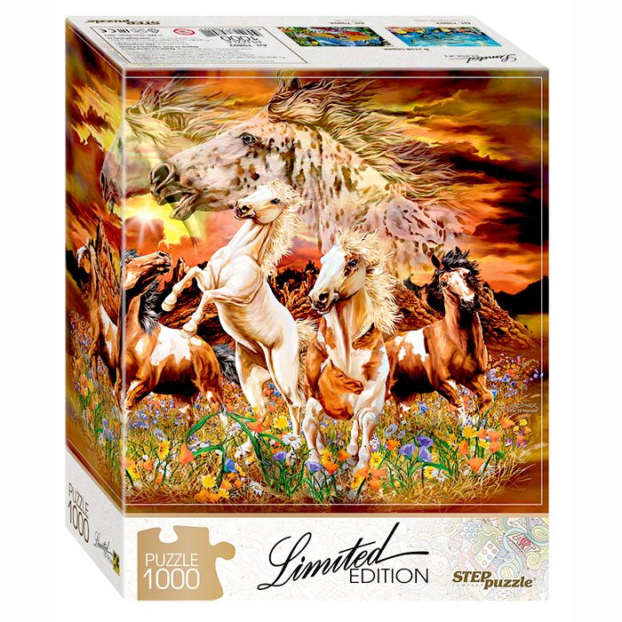 Пазл 1000 элементов Найди 16 лошадей (Limited Edition) (Step Puzzle) арт 79802