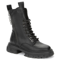 Ботинки для девочки (KEDDO) черный верх-искуственная кожа подкладка - искусственная шерсть артикул 538111/03-01