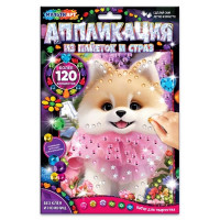 Аппликация из пайеток и страз (MultiArt) Пушистик арт.GEMSEQ-123491