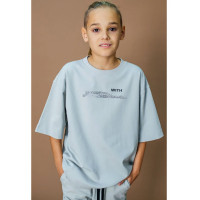 Футболка для мальчика арт.DELORAS 55465 размер 34/134-42/158 цвет светло-серый