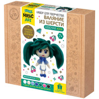 Набор для творчества Валяние шерстью Девочка Юки (ДК) 7 цветов арт.05707