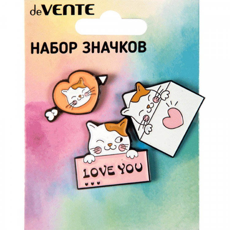 Набор значков (deVENTE) Sweet Cats арт.8092159