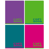 Тетрадь А5 клетка 48 листов скоба (BG) Monocolor ассорти арт. Т5ск48 11018