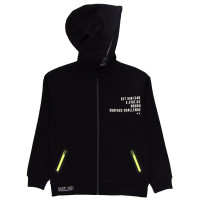 Толстовка для мальчика артикул (DMB) 4979 размер 34/134-44/164 цвет черный