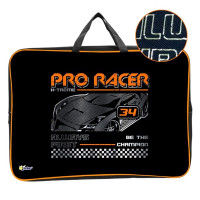 Папка А3 текстиль на молнии ручка-тесьма (ОНИКС) Pro racer широкая боковинка арт.ПМД 3-22-4