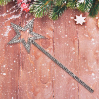 Аксессуар карнавальный "Палочка волшебная. Звездочка" 21см арт.914-191