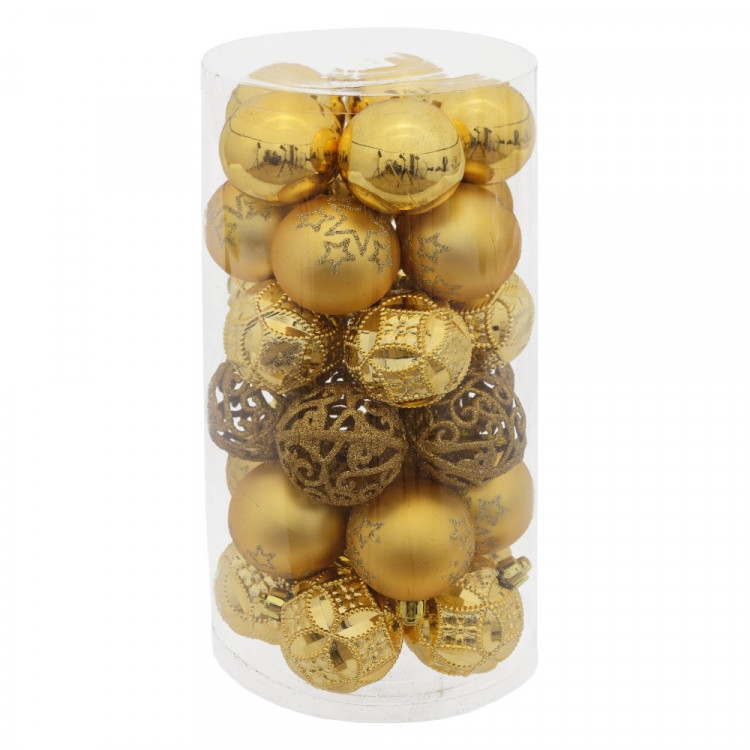 Набор шаров 06см 30шт/наб. "Рапсодия" цв.золото арт.753652