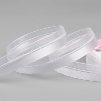 Лента подароч. атлас/капрон 15мм 9м, цв.белый арт.6833817