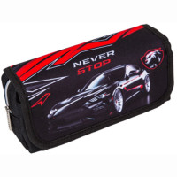 Пенал-косметичка 1 отделение с верхней створкой на липучке (deVente) Never Stop 205х95х70мм арт.7020400