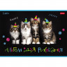 Альбом для рисования 32 листа скоба (Hatber) Мурчат коты ассорти арт 32А4В