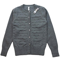 Кардиган для девочки (Malini) артикул 4086 размерный ряд 32/128-40/158 цвет серый