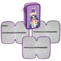 Пенал 3 отделения (deVente) 205х120мм Beauty конгревное тиснение арт.7013306