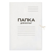 Папка д/бумаг с завязками "ДЕЛО" 440г/м2 мелованный картон арт.257304 (Ст.150)