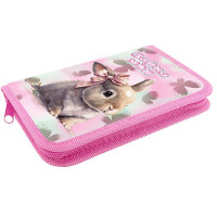 Пенал 1 отделение с откидной планкой (ОНИКС) ПКТ 7-20  МАХ Зайка моя 212х135х26мм полиэстер
