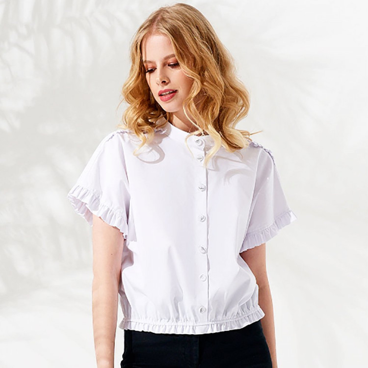 Блузка для девочки (PANDA) короткий рукав цвет белый арт.93640w размерный ряд 42/164-48/164
