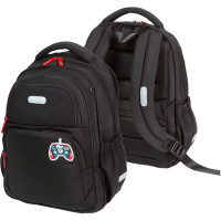 Рюкзак для мальчиков deVENTE Зум. Игровой монстр (Zoom. Game Monster) 38х30х19см черный арт.7033629