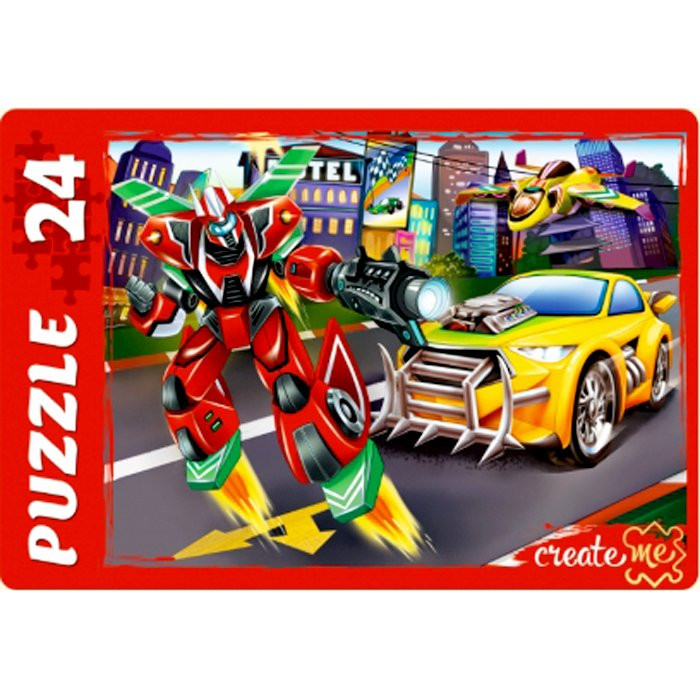 Пазлы МАКСИ 24 элементов Мир трансформеров №3 (РК) арт ПУ24-7189