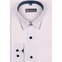 Сорочка детская приталенная длинный рукав размерный ряд 29/116-36/158-164 цвет белый Brostem арт.1LBD51H+1d** на кнопках