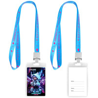 Бейдж вертикальный 65*110мм deVente с клипсой на цветной ленте арт.8093520 (Ст.50/2000)