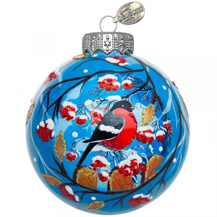 Шар стекло 08см "Зимнее чудо 3" п/у арт.КУ-80-254084