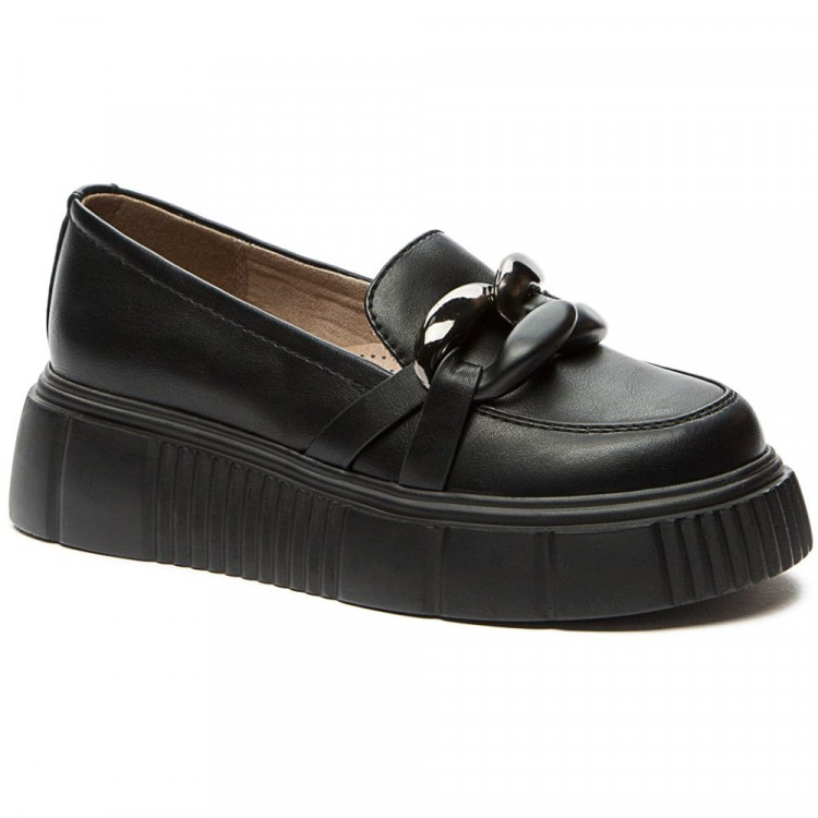 Туфли для девочки (BETSY) черные верх-искусственная кожа подкладка-натуральная кожа артикул 938306/10-01