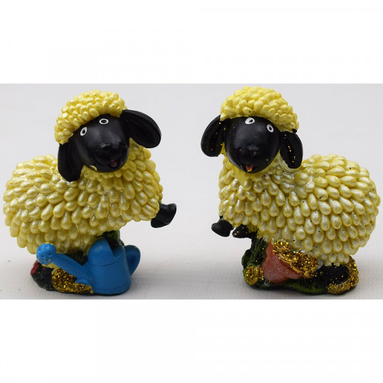 юСтатуэтка СИМВОЛ ГОДА "Жемчужная Овечка" 06см арт.587391